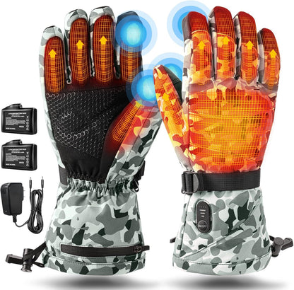 Rechargeable Heated Gloves for Men Women Hand Warmers Winter Ski Gloves