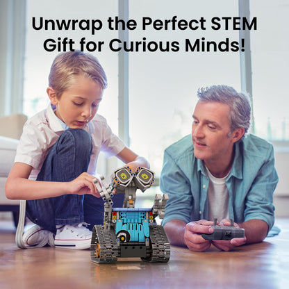 Sillbird STEM Robot Building Kit with Remote Control Gifts for Boys 8-14