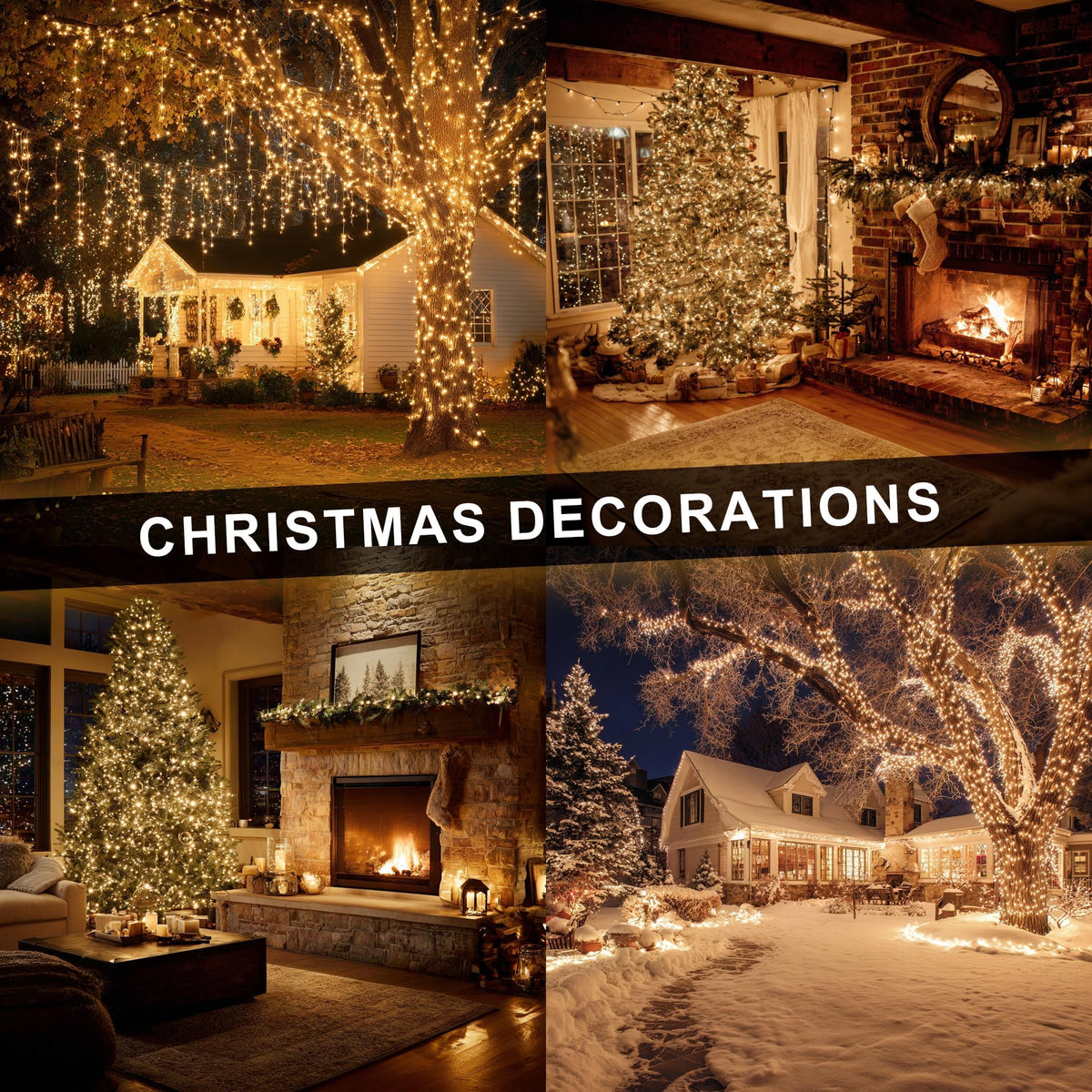 Multicolor Christmas String Lights 164ft, 2000 LED, 8 Modes, Waterproof