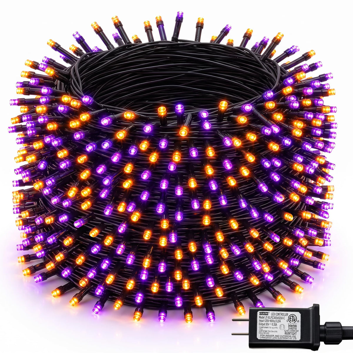 Multicolor Christmas String Lights 164ft, 2000 LED, 8 Modes, Waterproof