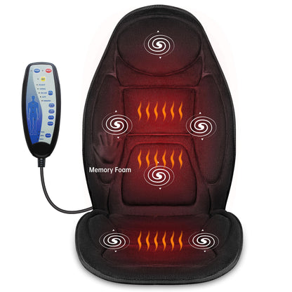 Back Massager with Heat, Vibration Massage Chair Pad Seat Cushion