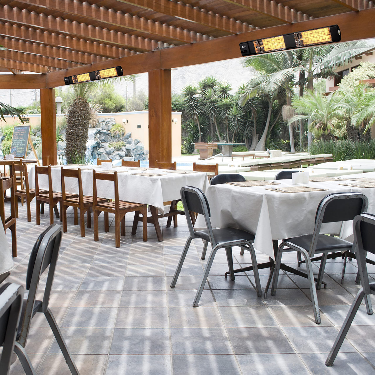 Infrared Space Heater Indoor & Outdoor with Remote & Thermostat