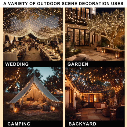 Multicolor Christmas String Lights 164ft, 2000 LED, 8 Modes, Waterproof