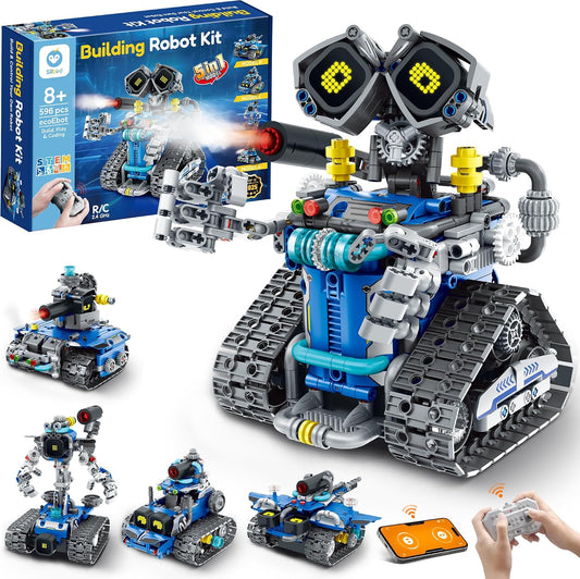 STEM Robot Building Kit with Remote Control for Kids 8-14