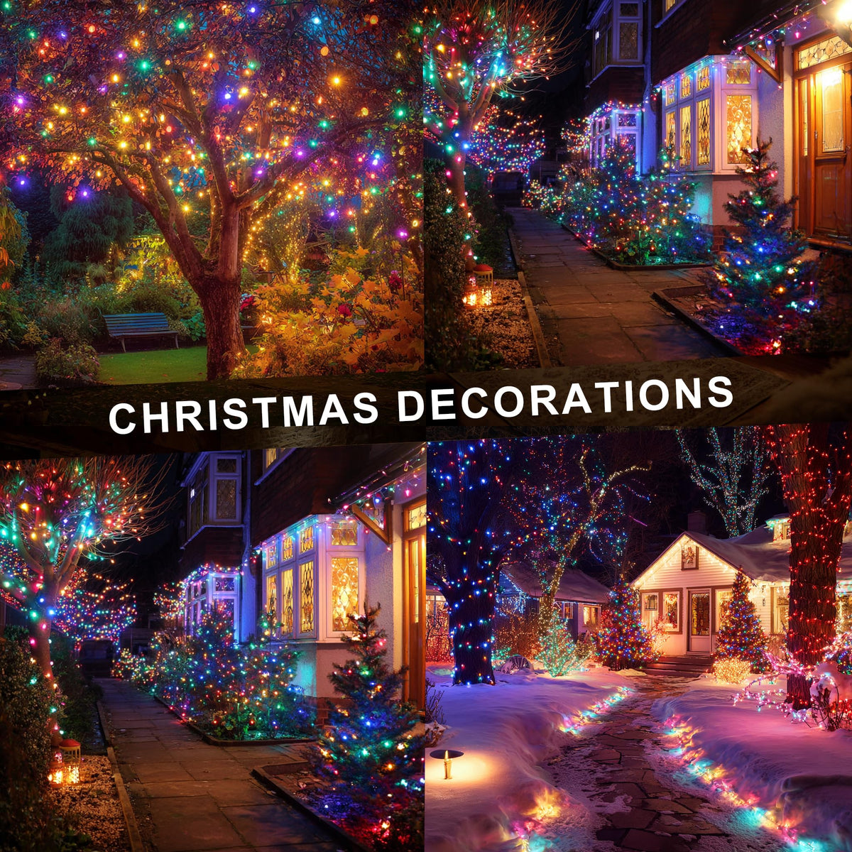 Multicolor Christmas String Lights 164ft, 2000 LED, 8 Modes, Waterproof