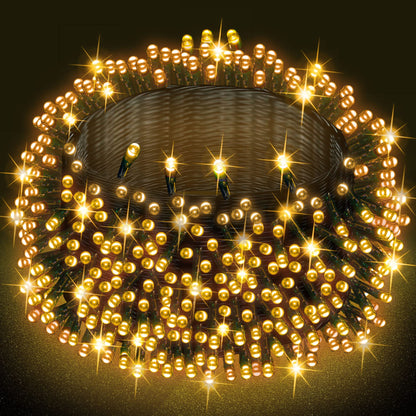 Multicolor Christmas String Lights 164ft, 2000 LED, 8 Modes, Waterproof