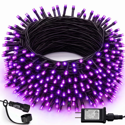 Multicolor Christmas String Lights 164ft, 2000 LED, 8 Modes, Waterproof