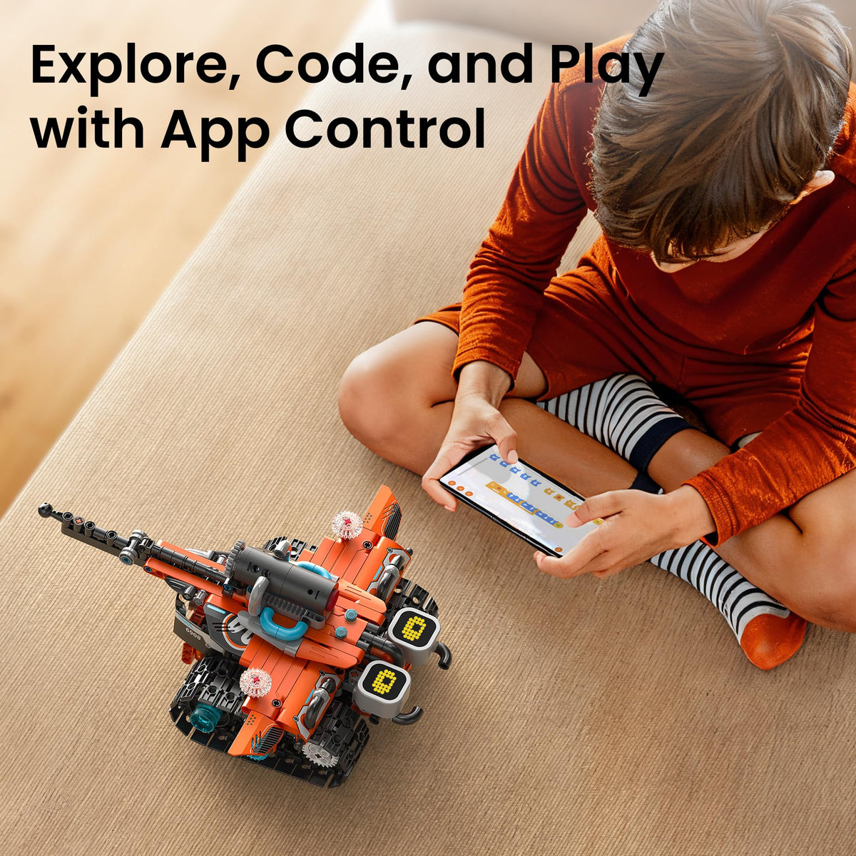 Sillbird STEM Robot Building Kit with Remote Control Gifts for Boys 8-14