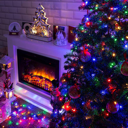 Multicolor Christmas String Lights 164ft, 2000 LED, 8 Modes, Waterproof