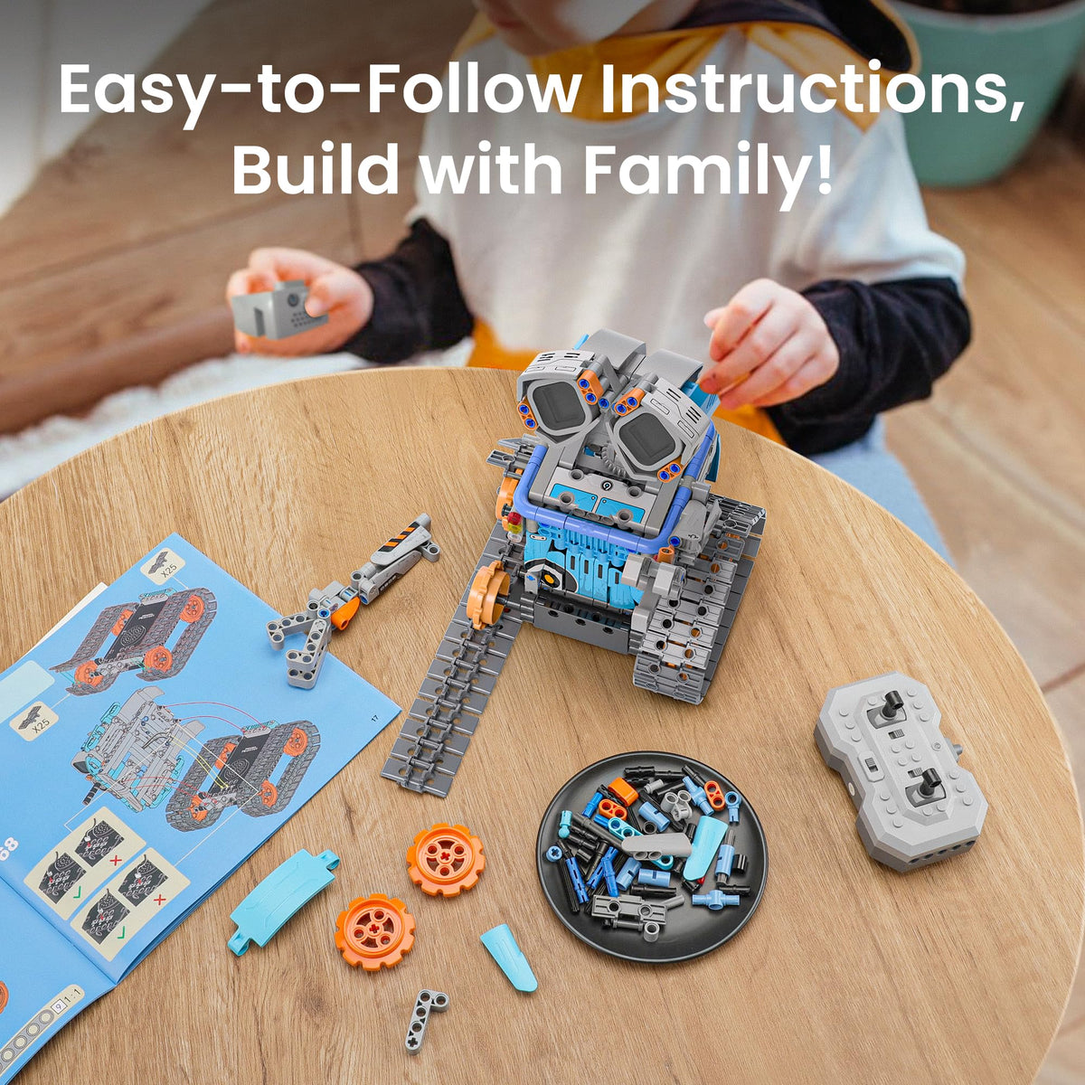 Sillbird STEM Robot Building Kit with Remote Control Gifts for Boys 8-14