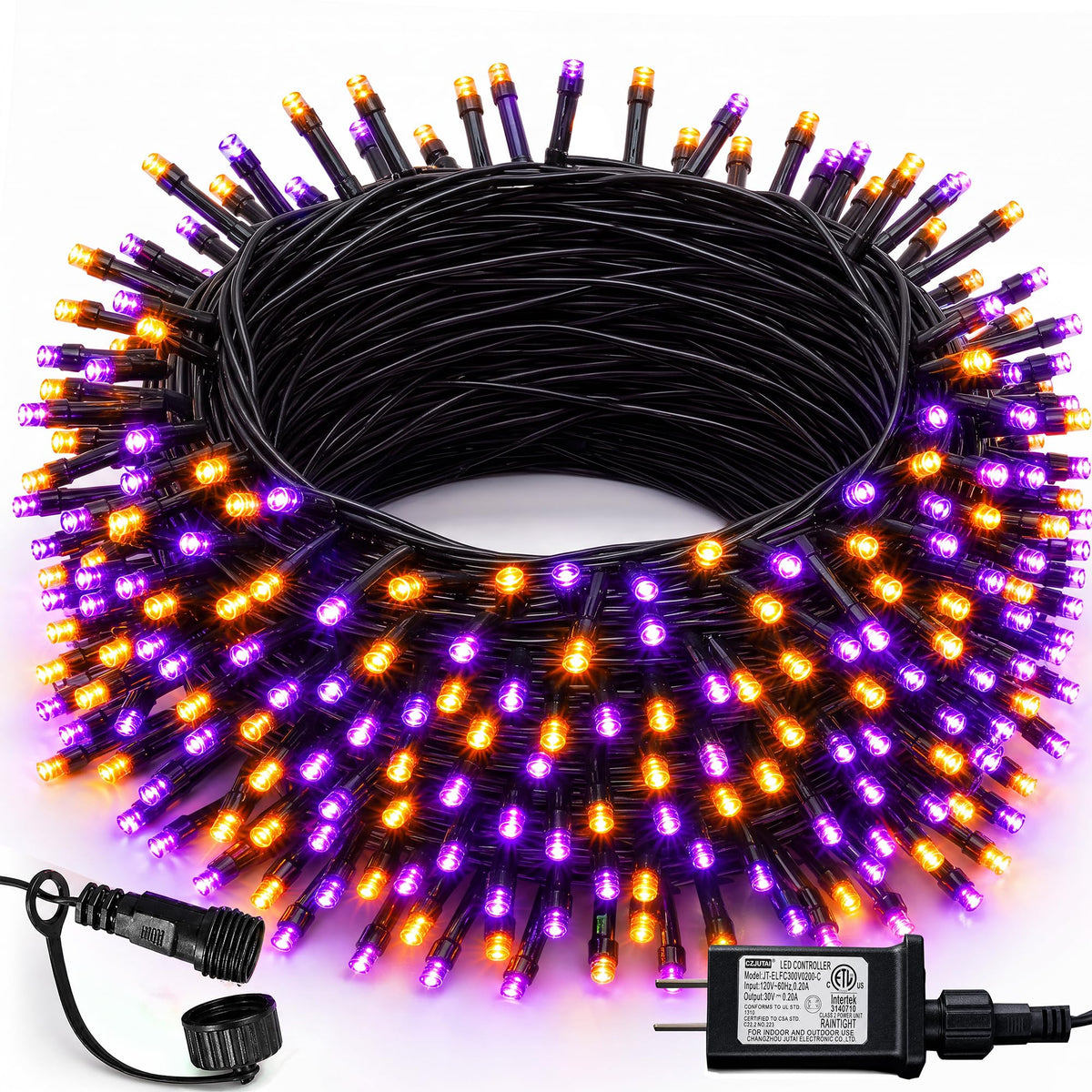 Multicolor Christmas String Lights 164ft, 2000 LED, 8 Modes, Waterproof