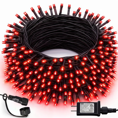 Multicolor Christmas String Lights 164ft, 2000 LED, 8 Modes, Waterproof