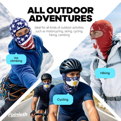 Fuinloth Balaclava Ski Mask, Motorcycle Summer Thin Cooling UV Protection